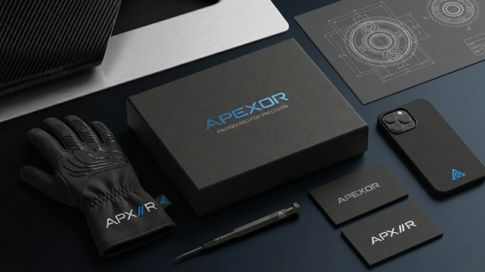 Identitate de brand Apexor · Alkeme Design