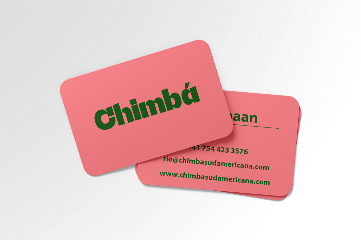 Materiale promoționale pentru marca Chimba · Alkeme Design